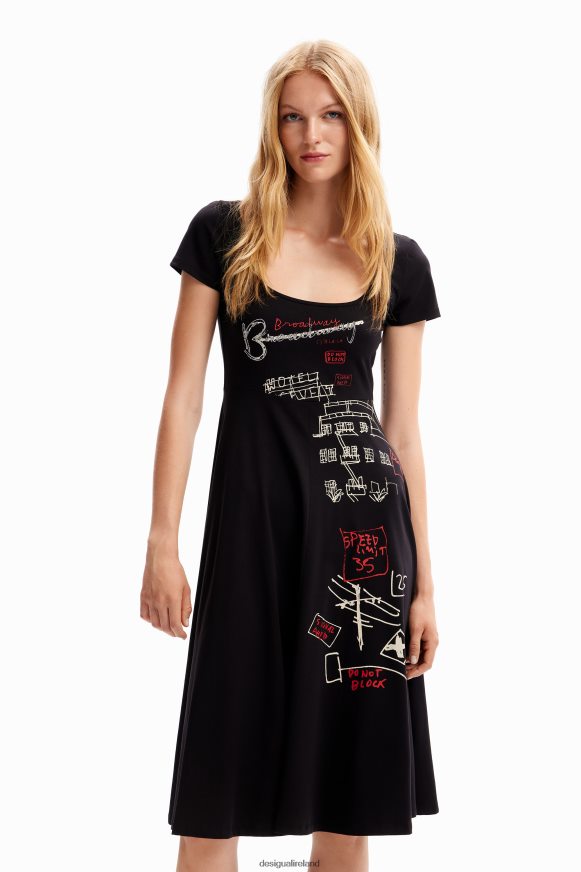 Desigual Women Short arty dress Clothing PFVZ0B178
