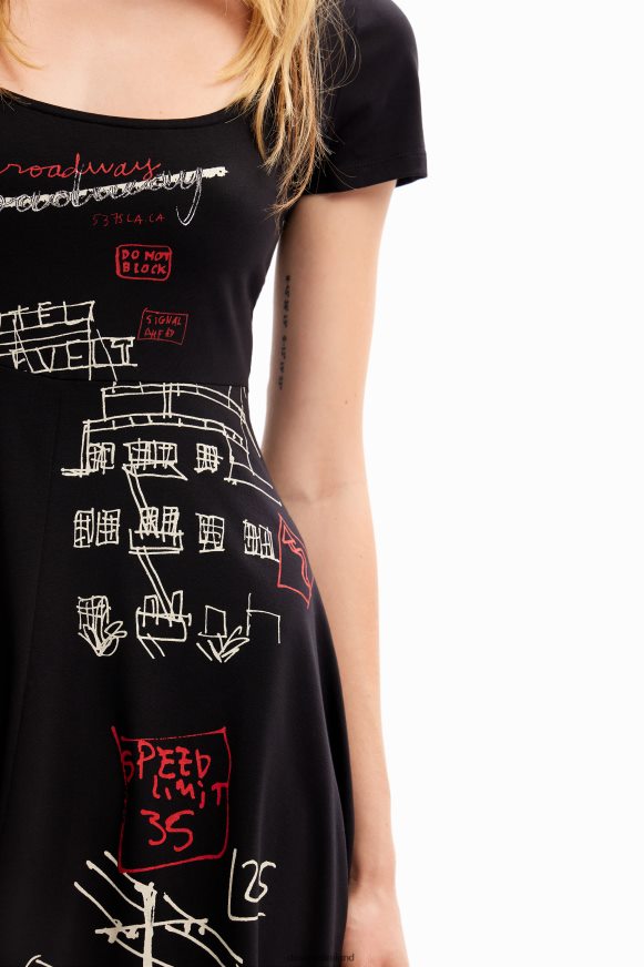 Desigual Women Short arty dress Clothing PFVZ0B178
