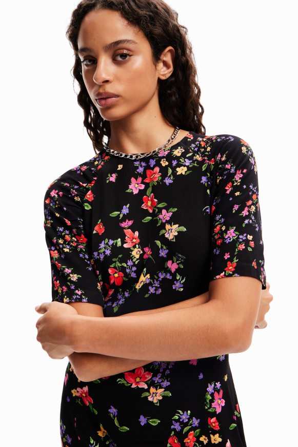 Desigual Women Short floral dress Clothing PFVZ0B254
