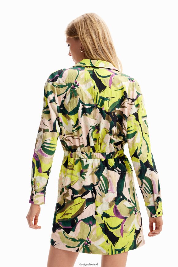 Desigual Women Short floral shirt dress Clothing PFVZ0B158
