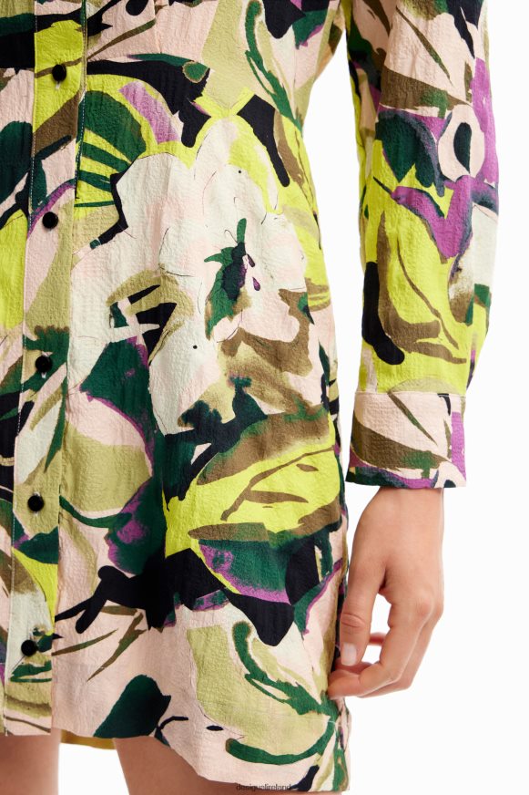 Desigual Women Short floral shirt dress Clothing PFVZ0B158