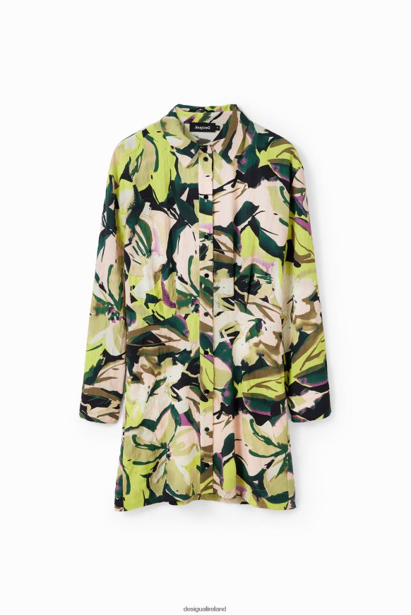 Desigual Women Short floral shirt dress Clothing PFVZ0B158