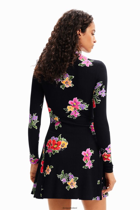 Desigual Women Short floral skater dress Clothing PFVZ0B17