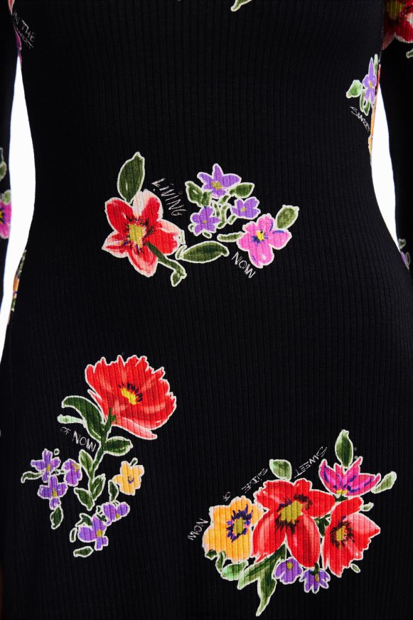 Desigual Women Short floral skater dress Clothing PFVZ0B17