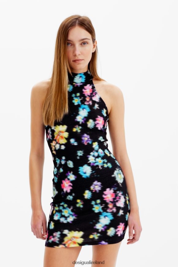 Desigual Women Short halter neck dress Clothing PFVZ0B656
