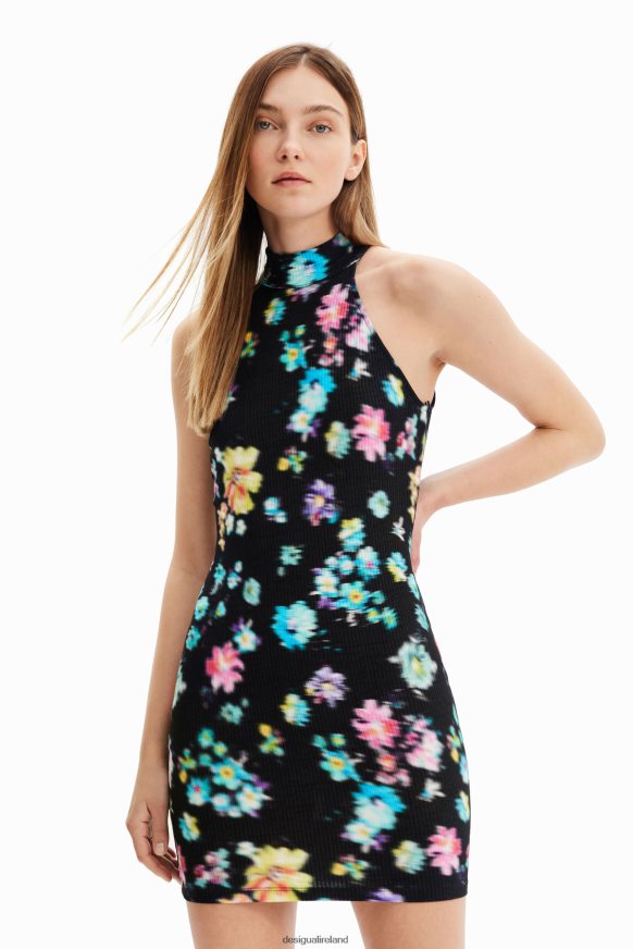Desigual Women Short halter neck dress Clothing PFVZ0B656