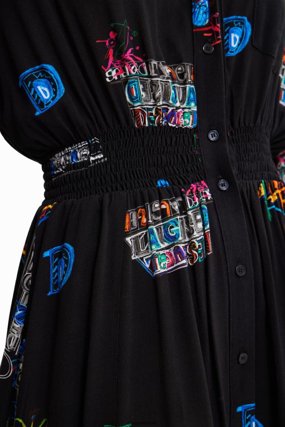 Desigual Women Short illustration shirt dress Clothing PFVZ0B719