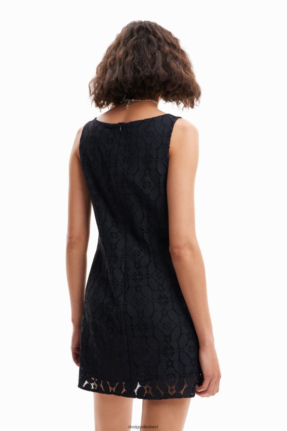 Desigual Women Short lace dress Clothing PFVZ0B508