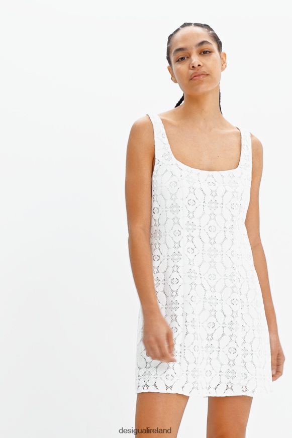 Desigual Women Short lace dress Clothing PFVZ0B588