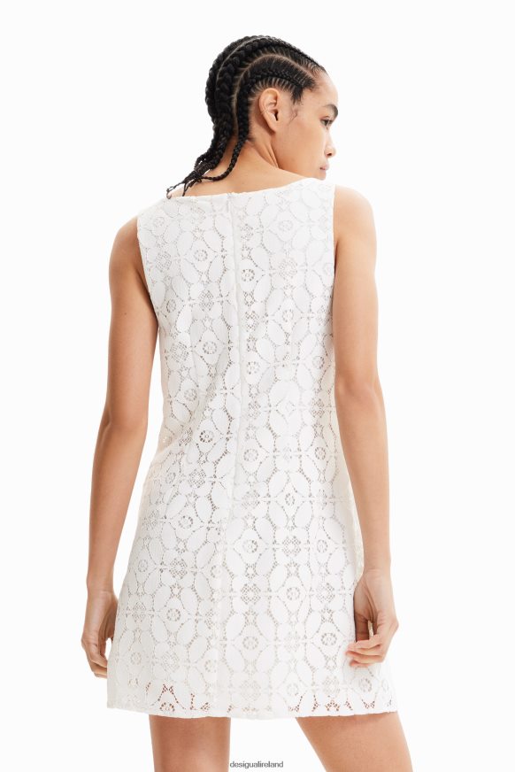 Desigual Women Short lace dress Clothing PFVZ0B588