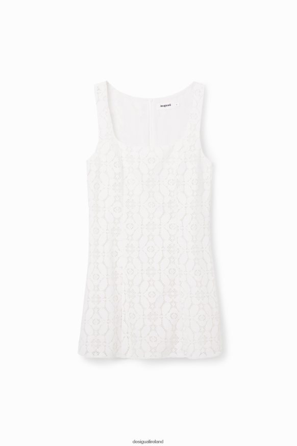 Desigual Women Short lace dress Clothing PFVZ0B588
