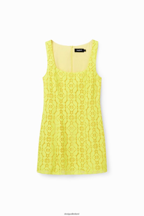 Desigual Women Short lace dress Clothing PFVZ0B763