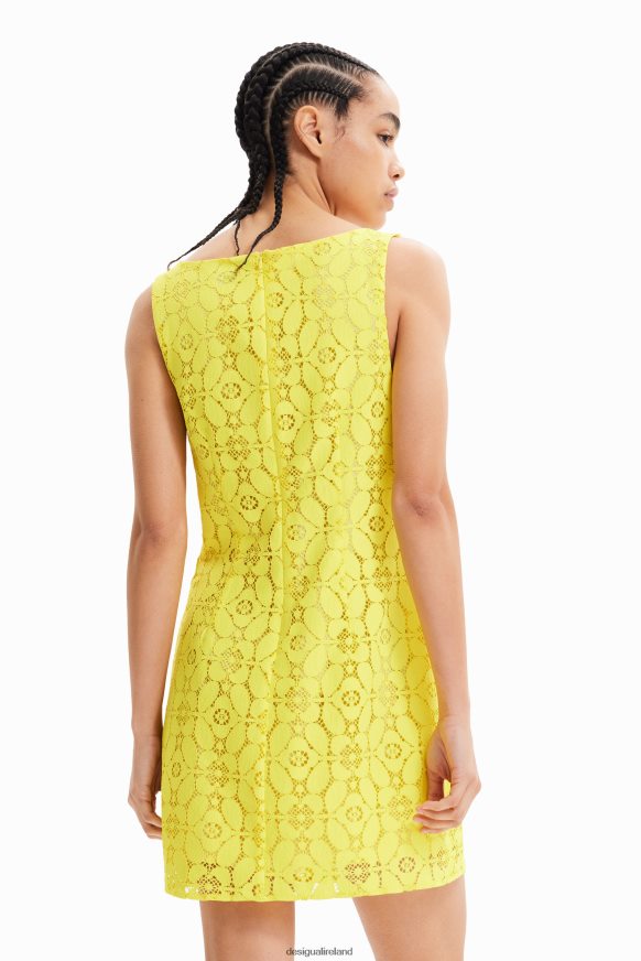 Desigual Women Short lace dress Clothing PFVZ0B763