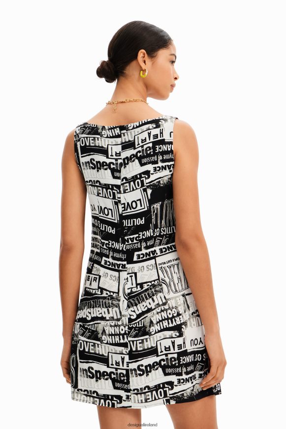Desigual Women Short newspaper dress Clothing PFVZ0B297