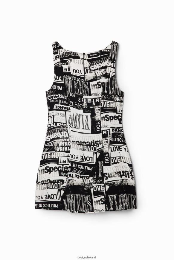 Desigual Women Short newspaper dress Clothing PFVZ0B297