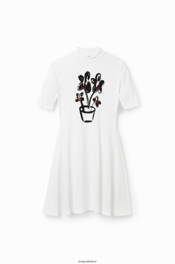 Desigual Women Short plant skater dress Clothing PFVZ0B727