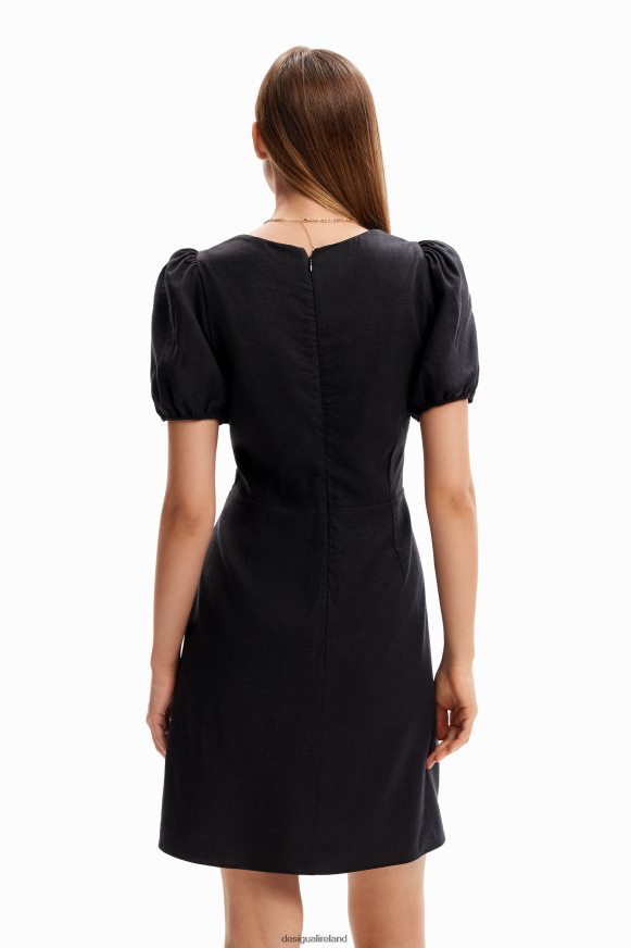 Desigual Women Short puff-sleeve dress Clothing PFVZ0B186