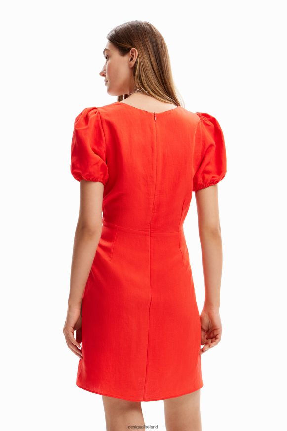 Desigual Women Short puff-sleeve dress Clothing PFVZ0B222