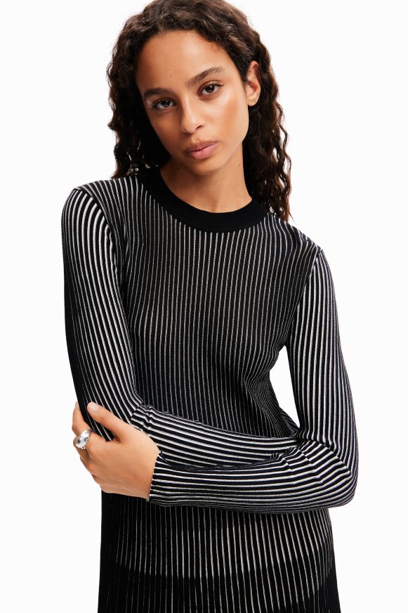 Desigual Women Short ribbed dress Clothing PFVZ0B188