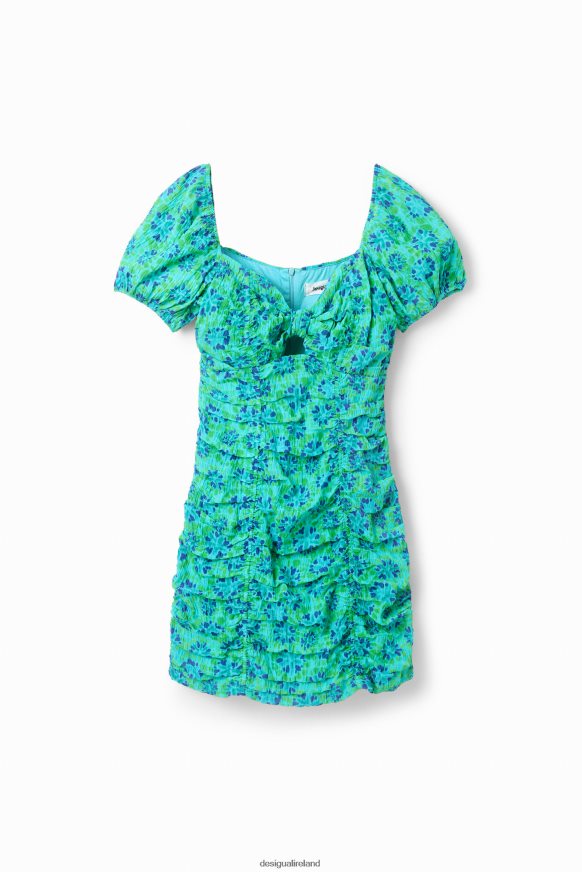 Desigual Women Short ruched knot dress Clothing PFVZ0B312
