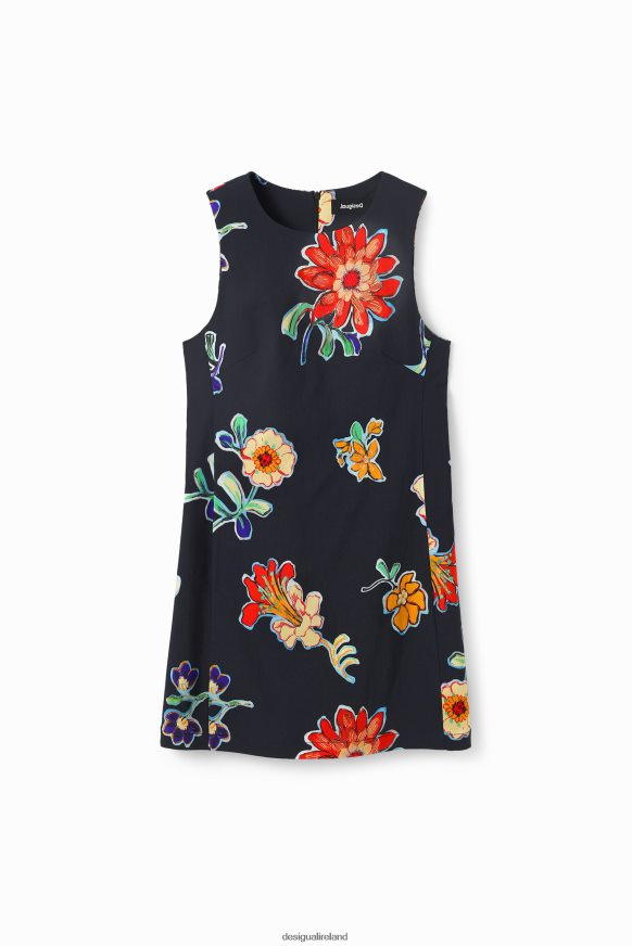 Desigual Women Short slim floral dress Clothing PFVZ0B659