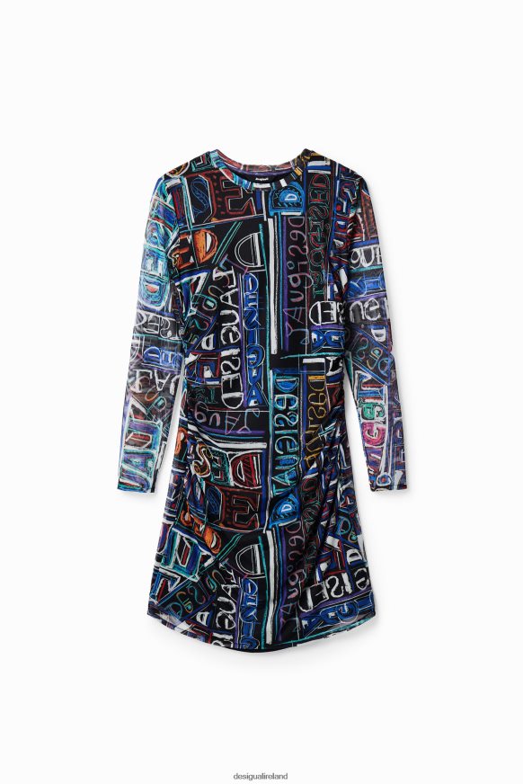 Desigual Women Short slim tulle dress Clothing PFVZ0B316