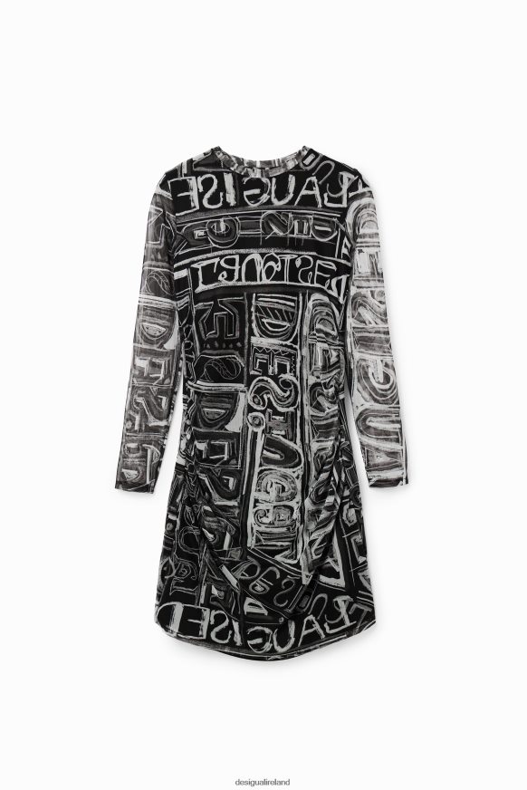 Desigual Women Short slim tulle dress Clothing PFVZ0B585
