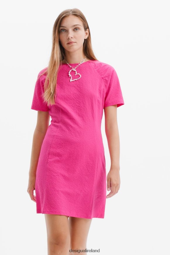 Desigual Women Short textured dress Clothing PFVZ0B112
