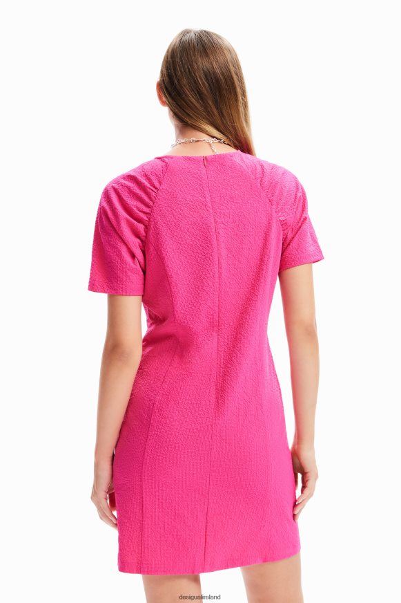 Desigual Women Short textured dress Clothing PFVZ0B112