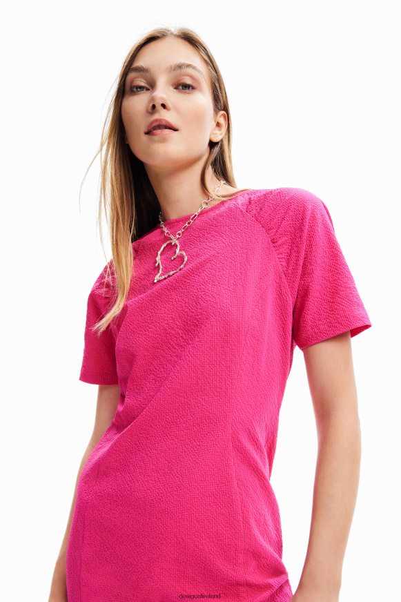 Desigual Women Short textured dress Clothing PFVZ0B112