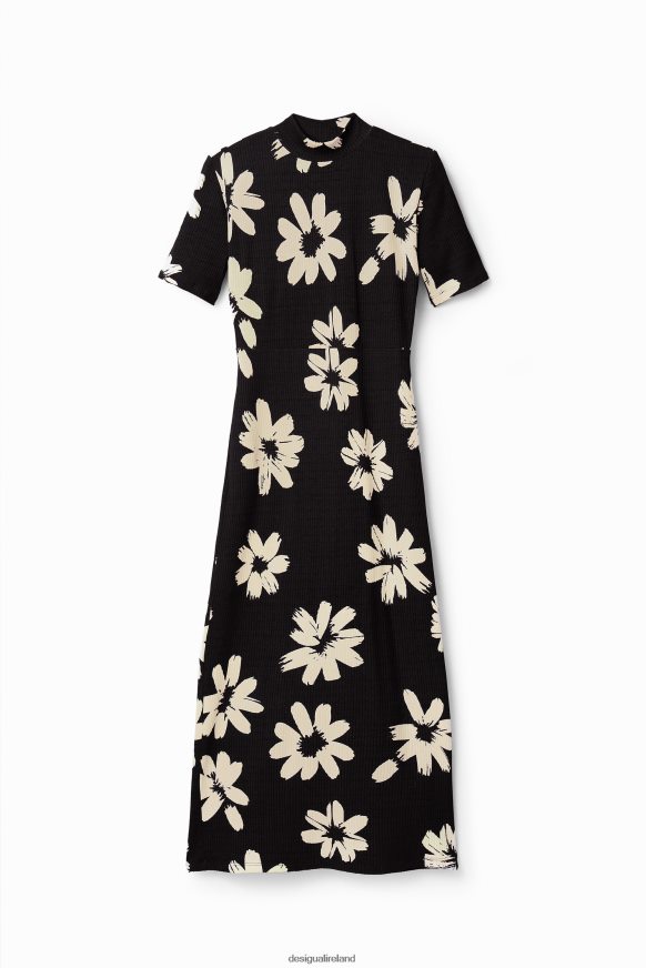 Desigual Women Slim arty floral midi dress Clothing PFVZ0B184