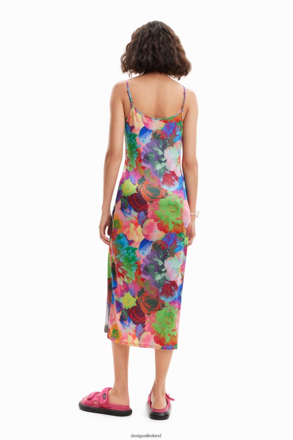 Desigual Women Slim floral lingerie dress Clothing PFVZ0B399