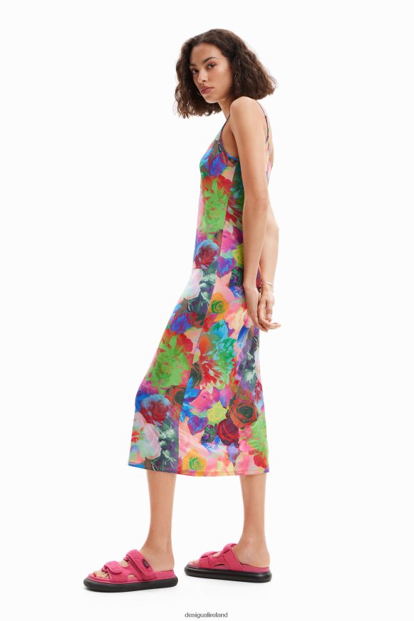 Desigual Women Slim floral lingerie dress Clothing PFVZ0B399