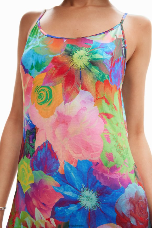 Desigual Women Slim floral lingerie dress Clothing PFVZ0B399