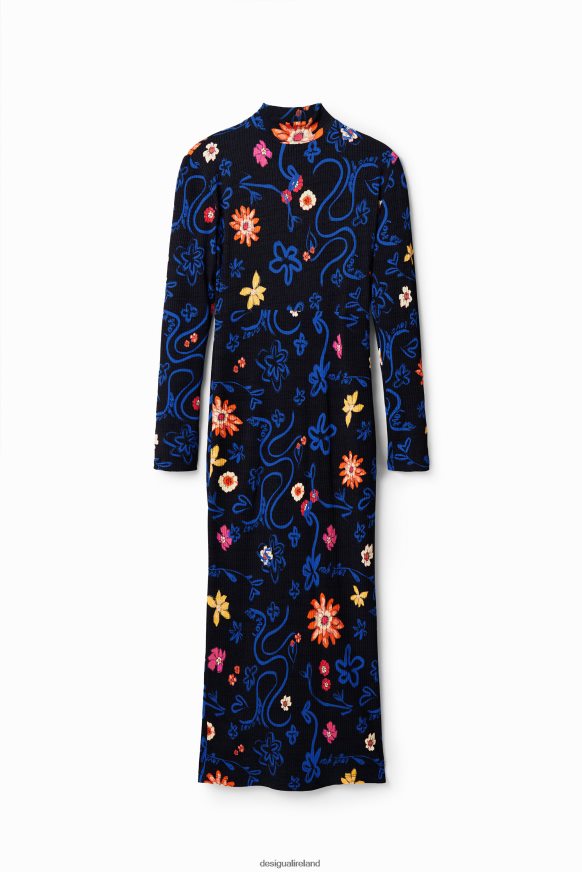 Desigual Women Slim floral midi dress Clothing PFVZ0B850