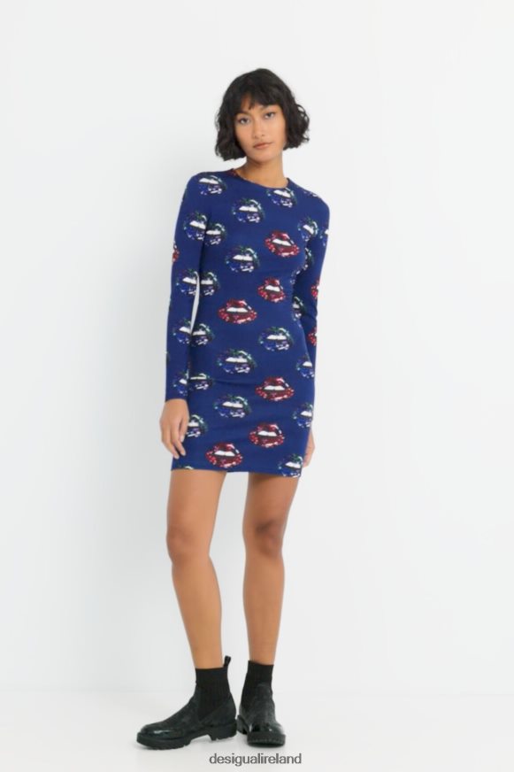 Desigual Women Slim short lips dress Clothing PFVZ0B346