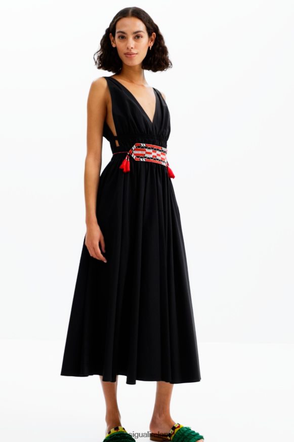 Desigual Women Stella Jean belted midi dress Clothing PFVZ0B126