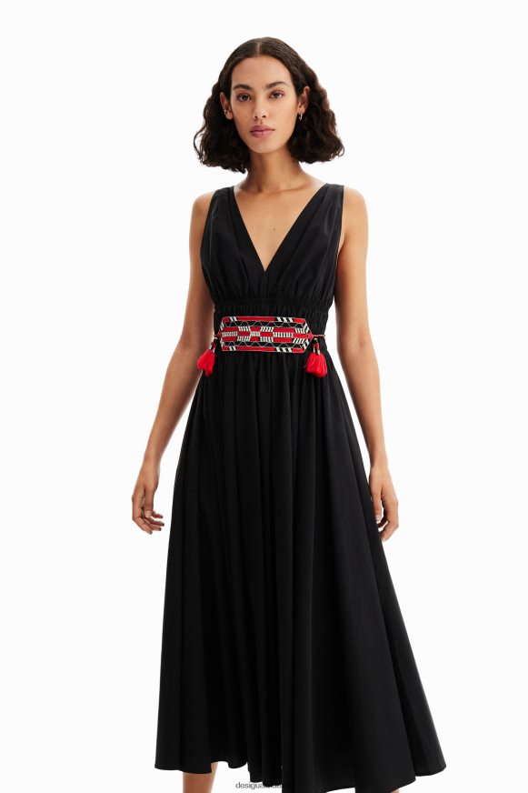 Desigual Women Stella Jean belted midi dress Clothing PFVZ0B126