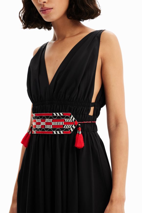 Desigual Women Stella Jean belted midi dress Clothing PFVZ0B126