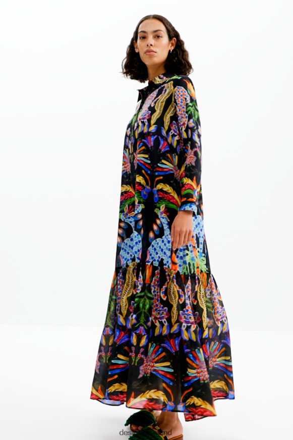 Desigual Women Stella Jean maxi shirt dress Clothing PFVZ0B20