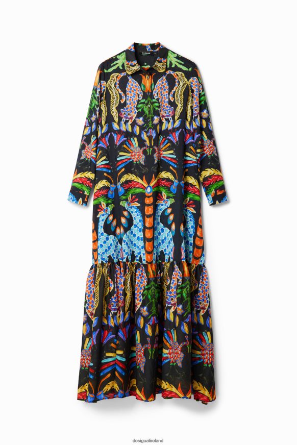 Desigual Women Stella Jean maxi shirt dress Clothing PFVZ0B20