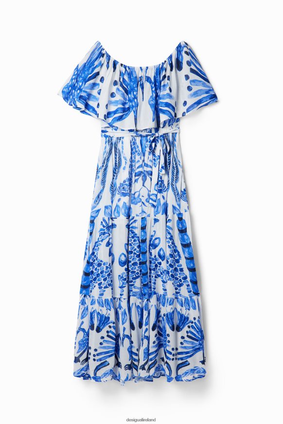 Desigual Women Stella Jean ruffle midi dress Clothing PFVZ0B1