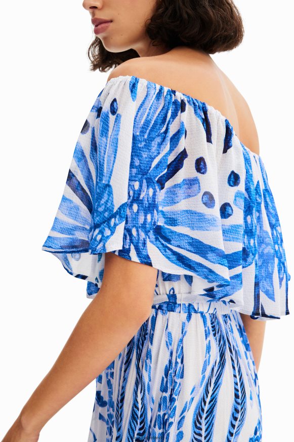 Desigual Women Stella Jean ruffle midi dress Clothing PFVZ0B1