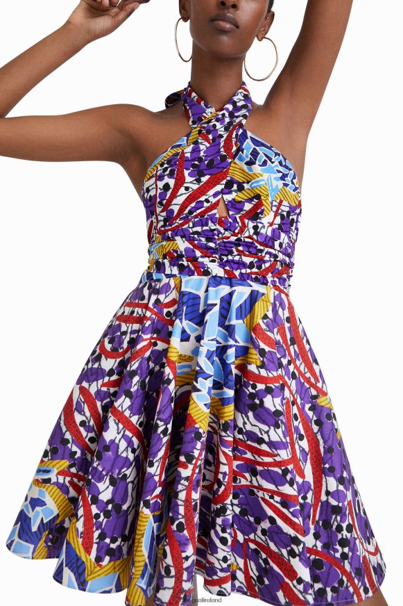 Desigual Women Stella Jean short bow dress Clothing PFVZ0B708