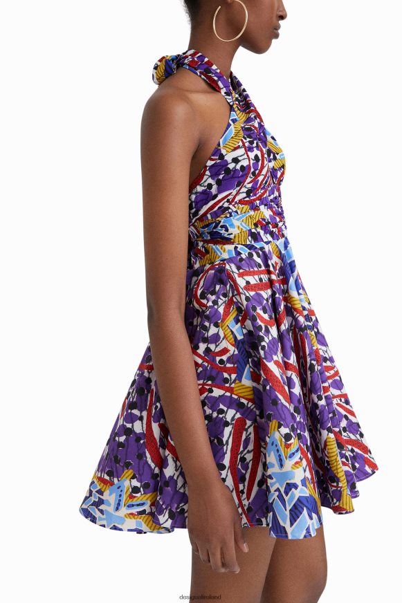 Desigual Women Stella Jean short bow dress Clothing PFVZ0B708