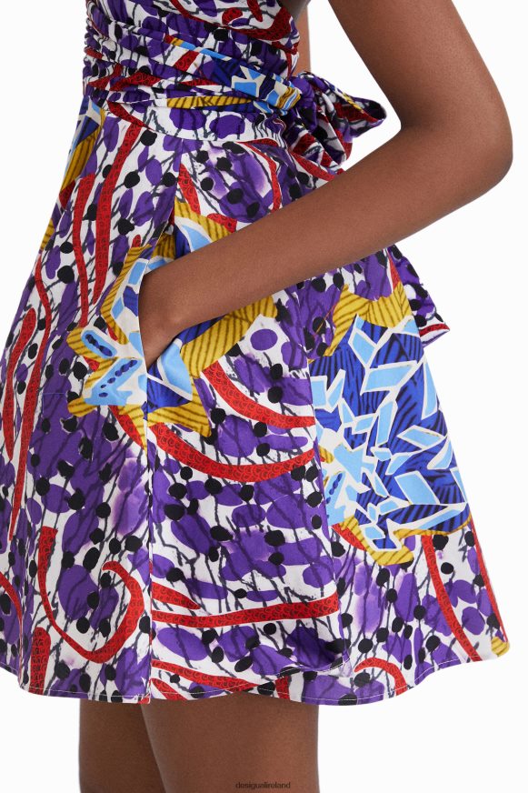 Desigual Women Stella Jean short bow dress Clothing PFVZ0B708