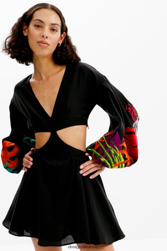 Desigual Women Stella Jean short cut-out dress Clothing PFVZ0B286