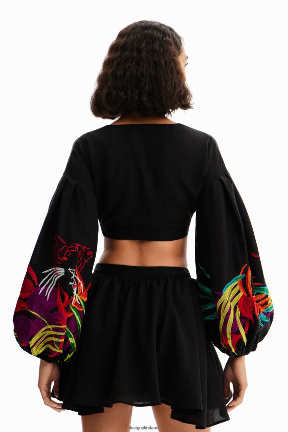 Desigual Women Stella Jean short cut-out dress Clothing PFVZ0B286