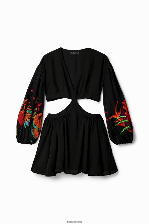 Desigual Women Stella Jean short cut-out dress Clothing PFVZ0B286