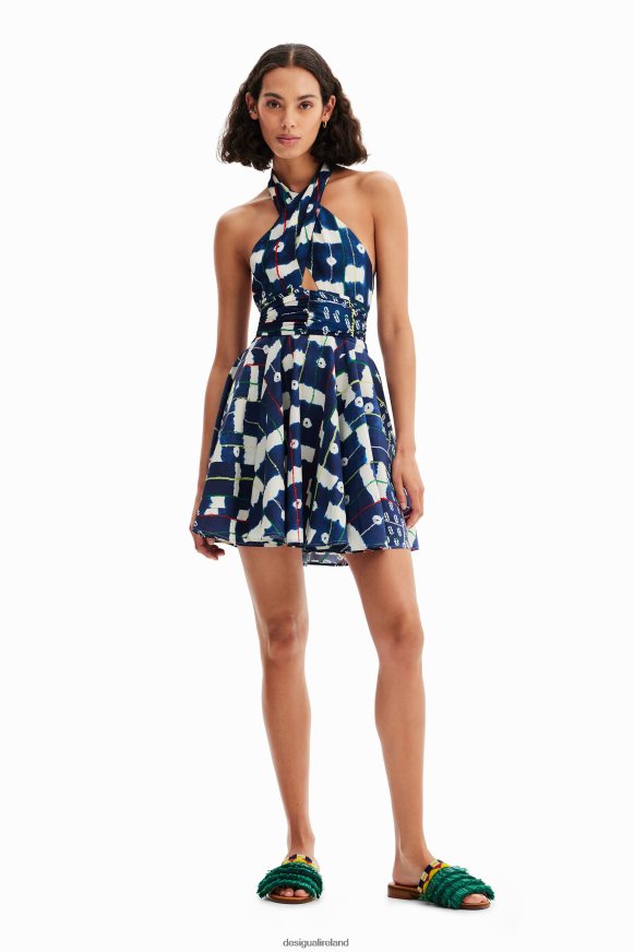 Desigual Women Stella Jean short halter dress Clothing PFVZ0B357
